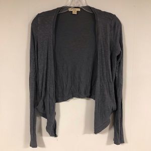 Grey cardigan sweater